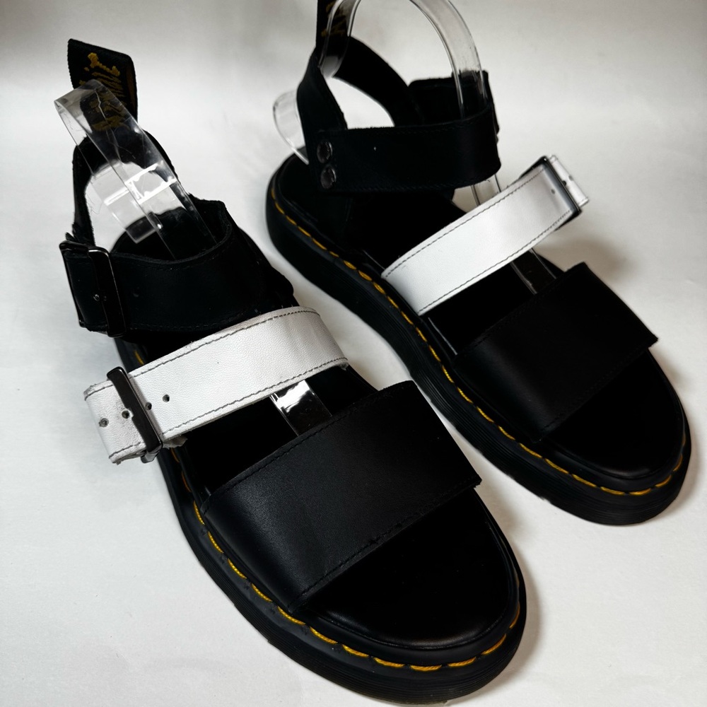 Dr. Martens Gryphon Contrast Leather Strap Sandals - Picture 3 of 7
